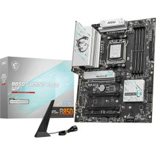 MSI B850 Gaming Plus WiFi pagrindinė plokštė, ATX - palaiko AMD Ryzen 9000/8000/7000 procesorius, AM5 - DDR5 Memory Boost 8200+ MT/s (OC), PCIe 5.0 x16 ir 4.0 x16, M.2 Gen5, Wi-Fi 7, 5G LAN