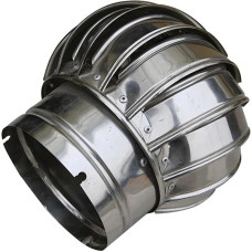 Dachventilator, Edelstahl-Dachventilator Wind s Oro ventiliacija Dachbodenventilator 110 mm Pipefit Dachlüfter