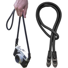 KBCYRT 106 cm Kameragurt, Kameragurt, Kameragurt, Kameragurt, Kameragurt, Kameragurt, Kameragurt, Kameragurt, Kameragurt, Nylon-Kletterseil, für spiegellose und DSLR-Kamera, Schwarz , M