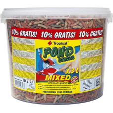 Pond Sticks Mixed 3.3 L / 270 g - Floating Pond Fish Food Sticks for Goldfish, Koi and All Cold Water Fish