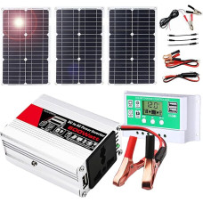 600-W-Off-Grid-Solarwechselrichter-Kit mit 50-A-Laderegler for Wohnmobil, Van und Boot - tragbare Stromversorgungslösung for Camping und Abenteuer(75W)