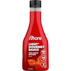 MORE Light Gourmet Sauce, True Curry Ketchup, 285 ml, Calorie-Reduced Sauce Without Added Sugar and Unnecessary Fat