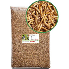 Paul ́s dried mealworms, protein rich worms for chickens, hedgehogs, hamsters, pond fish and birds, 1 kg