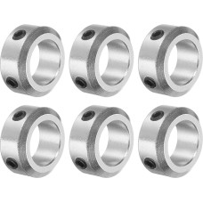 6 vnt. varžtų kaklo rinkinys 15 mm skylės aliuminio lydinio veleno antgaliai 24 mm OD 10 mm pločio ašies įkroviklis, skirtas linijiniam strypo veleno vadovui