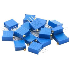 10PCS 3296W potentiometer precision adjustable resistance multi-turn trimming 200K Ohm Capacitance Meters