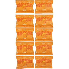 PUFFINS - traškus sūrio užkandis - Čederio sūris - 100% sūris - be cukraus, GMO, angliavandenių - baltyminis užkandis - be glitimo, daug baltymų - 10 x 15 g