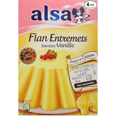Alsa Preparation Flan Entremets Vanilla Dessert Cream 4 x 192g Bags