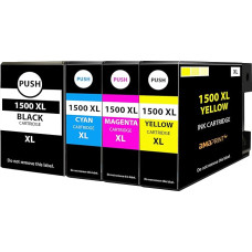 Amaprint 4 XL Cartridges Compatible with Canon PGI 1500XL Suitable for Canon Maxify MB2000 MB2050 MB2100 MB2150 MB2155 MB2300 MB2350 MB2700 MB2750 MB2755
