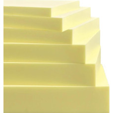 Xiao Ren Schaumstoff Polsterung, Hoch Dichte 35D, Gelber Schaumstoffplatte, Stuhlpolster Ersatz-Schaumstoff, Bodenmatratze, Sitzpolster, Massnahme Anpassbar - 1 Stück (Dick 10 cm-120x60cm)