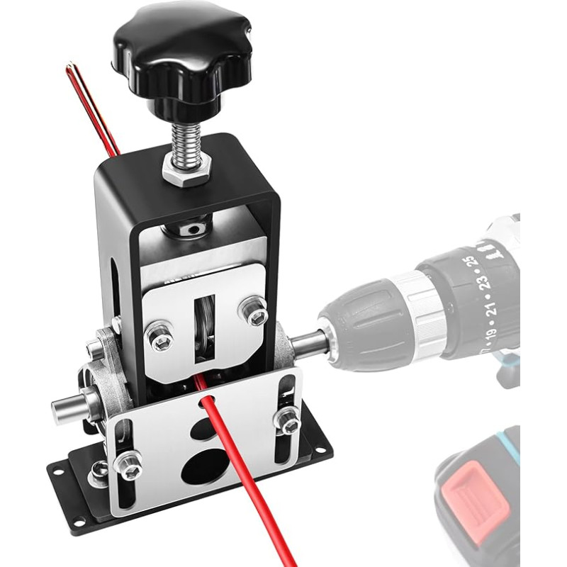 Yofuly Manual Cable Stripping Machine, Hand Crank Wire Stripper, Wire Stripping Diameter 1-21 mm, Cable Stripping Machine with Removable Handle, Wire Stripping Machine for Recycling Cable Waste