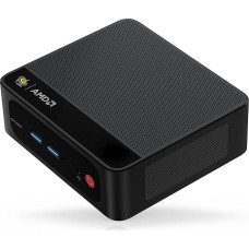 Beelink SER5 Pro Mini PC, AMD Ryzen 7 5825U (8C/16T, 4.5GHz) Mini Computer, 16GB RAM DDR4 3200MHz, 500GB PCle 3.0 x 4 SSD, USB 3.2, LAN, WiFi 6, BT5.2, Up to Three DisPlays via HDMI, DP, USB-C