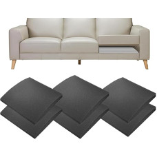 Didelio tankio putų sofos atraminė pagalvėlė, skirta įlinkusioms sėdynėms, 5 cm storio pakeitimas U formos kampinei sofai Juodos putos puikiai tinka 6 vietų sofoms