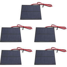 Aramox MINI Solar Panel Power Board -Modul, Kompakt und Effizient 0,88W Solarpanel Solarpanel 90 * 80 Mm+30 Cm Linie, Leicht und Vielseitig, Einfach zu Verwenden für Solar -Rasenleuchten,