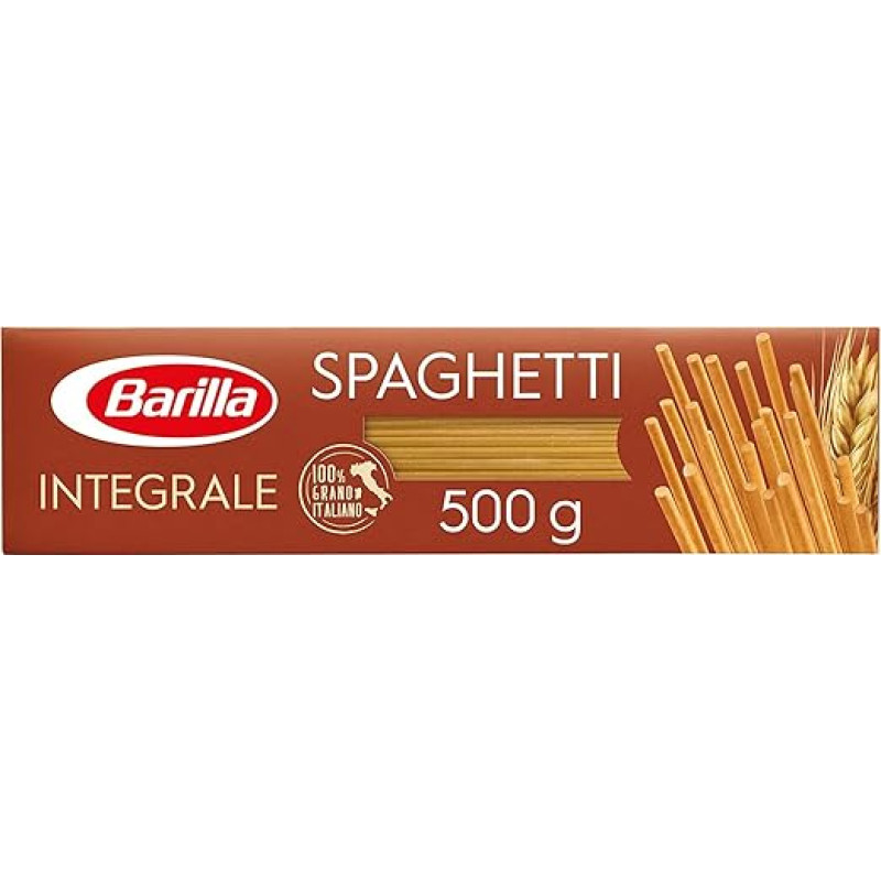 5 x Makaronai Barilla Spaghetti Integrali Viso grūdo itališki makaronai 500 g