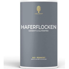 ZELLGUT© Ekologiški daiginti avižiniai dribsniai (450 g) - viso grūdo grūdai - be glitimo - pagrindiniai - sotūs ir idealiai tinkantys dribsniams - ekologiškai auginti - gausu skaidulų ir beta gliukanų. Daiginti ir švelniai džiovinti