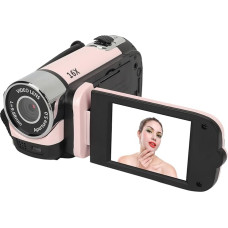 Annadue 4K Digital Camera for Photography and Video, 2.4 Inch Camcorder with Rotating Screen, HD Video Recorder with 16x Zoom and Fill Light, Compact Camera for On the Go (PINK)