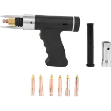 Condenser Discharge Bolt Welding Gun Spot Welding Torch with 6 Pieces M3 to M10 Collet, Default