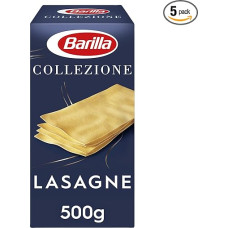 Barilla Durum Wheat Pasta Collezione Lasagna - Pack of 5 (5 x 500 g)