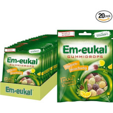 Em-eukal Gummidrops Cough Mixture with Vitamin C, Herbal Fresh, Sugary, 20 x 90 g