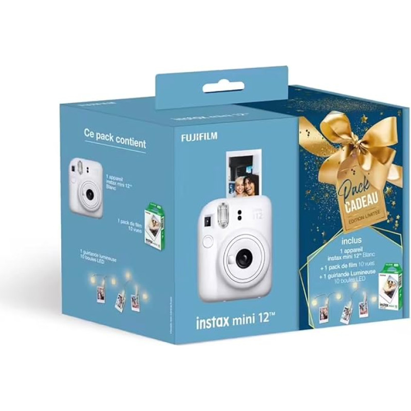 FUJIFILM Instax Mini 12 Blanc Pack Cadeau Edition Limited