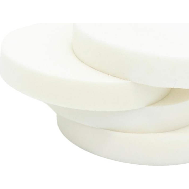 Didelio tankio pakaitinės putos White Foam Replacement Foam Padding Chair Padding Firm Foam Perfect for Chairs, Cushions, Sofa, Floor Mat, Window, Seat Pads (Thick, 15