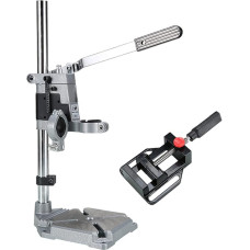 Dvigubos skylės gręžimo stovas, elektrinis gręžimo darbastalis, daugiafunkcinis gręžimo grindų gręžimo stovas elektriniam rankiniam gręžtuvui su spaustuvu, kurio prispaudimo diapazonas nuo 38 mm iki 42 mm