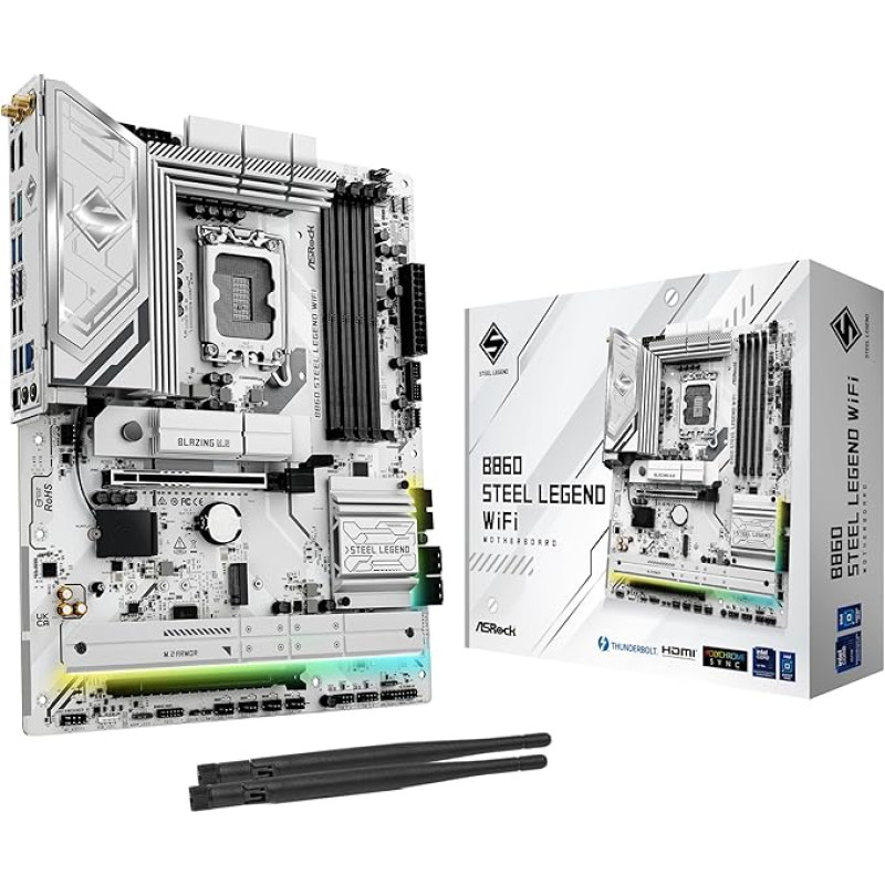 ASRock pagrindinė plokštė B860 Steel Legend WiFi