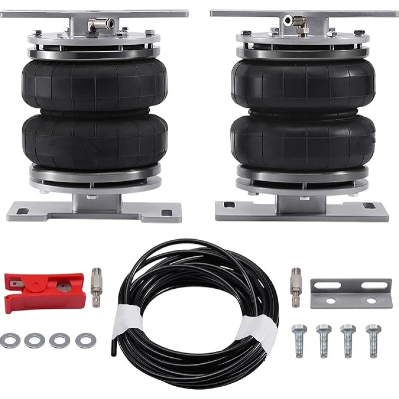 Luftfederung Luftfeder Kompatibel Mit Isuzu Für D-Max 2WD 4WD 2020 2021 2022 2023 2024, Hinterrad-Luftfederbalg-Aufhängungs-Ladehilfe-Kit, Luftfederbalg