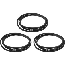 3 Stück 3L710 Classic gewickelter Gummi-Keilriemen, 1803 mm Außenumfang, 3L-Profil-Keilriemen, 0,95 cm Breite 2,2 cm Höhe