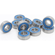 696RS guoliai ABEC-3 (10 vnt.) 6x15x5 mm miniatiūriniai 696-2RS guoliai RS 696 2RS su mėlynu sandarikliu R-1560DD