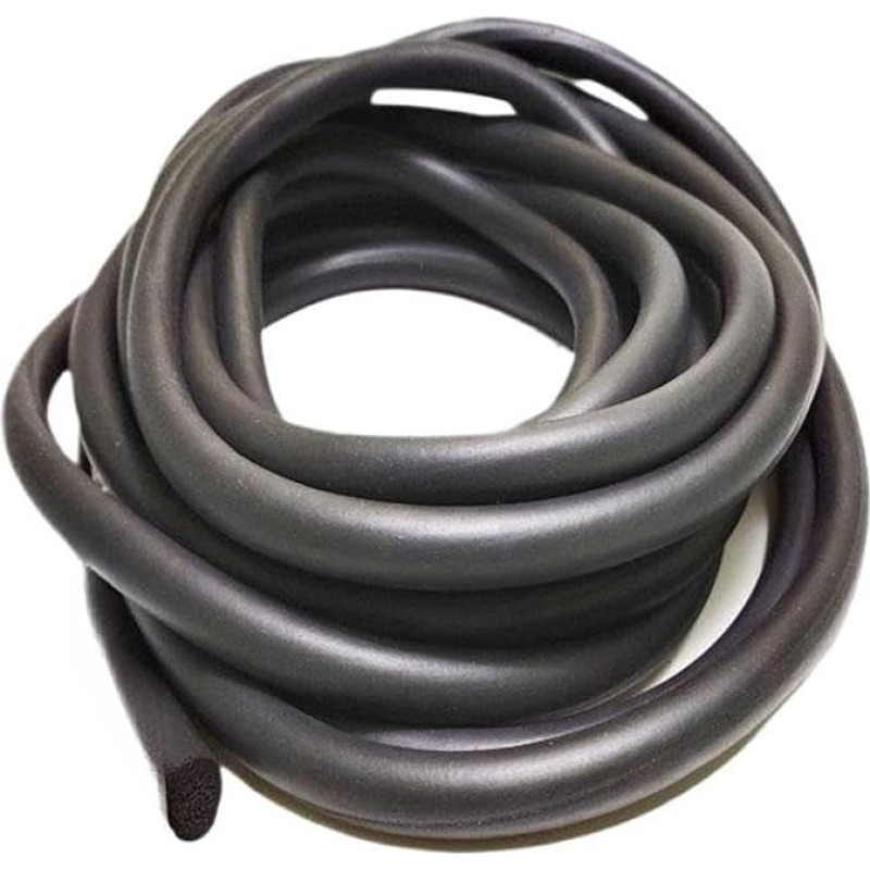 JXZDH fiksavimo poveržlės 1 m apvali kempinės viela juoda putų guma 2-20 mm skersmens EPDM sandarinimo plokštė putų guma apsauga nuo oro sąlygų (7 mm)