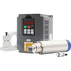220 V 2,2 KW ER20 luftgekühlter Spindelmotor 80 mm luftgekühlt 4 Lager & 2,2 kw VFD-Wechselrichter & 80 mm Aluminiumhalterung(Steel Ball Bearing, 380v)