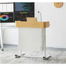 YFAURNDE Rednerpulte Und Podien, KonferenzdebattenstäNder, Rednerpult Podium Ständer, Bodenstehendes Podium, Höhenverstellbar, beweglich, geeignet for Büros, Schulen