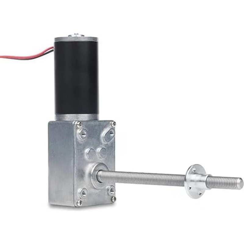 12 V 24 V Getriebemotor Schraubgewinde M8 Welle lange Länge 116 mm elektrinis nuolatinės srovės 12 V 24 V Drehzahlminderer 12 bis 470 U/min Minimotoren 1 Stück(12v 80rpm,Package B)