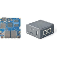youyeetoo FriendlyElec Nanopi R2S Plus Mini Router, 1GB DDR4, 32GB eMMC, RK3328 Soc, OpenWRT with Dual Gbps Ethernet, for IOT NAS Smart Home Gateway, Portable Travel (R2S Plus Standard)