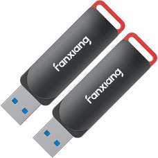 fanxiang USB atmintinė USB A 128 GB, 2 vnt., iki 200 MB/s, USB 3.2, skirta išmaniajam televizoriui, staliniam kompiuteriui, nešiojamiesiems kompiuteriams, automobilio garso aparatūrai, spausdintuvui, kopijavimo aparatui ir išmaniajam garsiakalbiui (F309 1