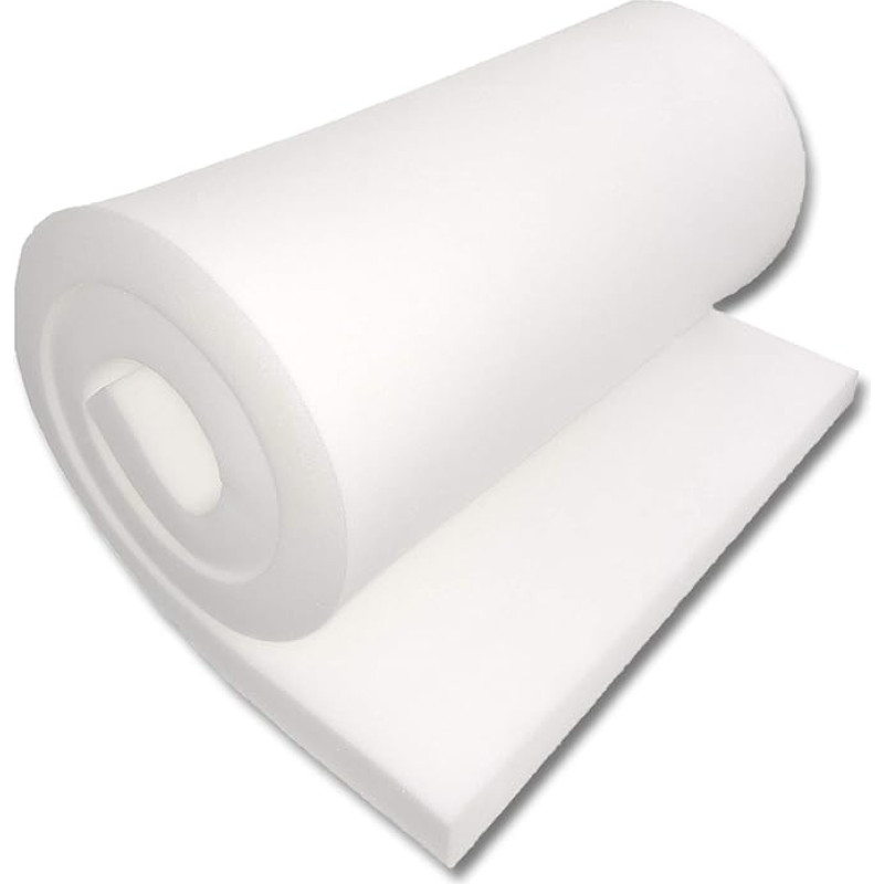 FoamTouch Hochdichter Polsterschaum, 1 x 18 x 120 mm, Weiß