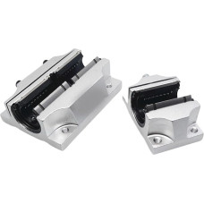 QTAZMJPB TBR lineare Öffnung und langes Gleitlager TBR16 20 25 30UU/LUU Flanschschiebeebeeinheit Kastenschieber(TBR25LUU)