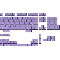 Ranked Premium tuščių klavišų dangtelių rinkinys | 1,4 mm storio PBT | Cherry profilis mechaninei klaviatūrai (levandų spalvos, 139 klavišai)