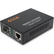 6COMGIGA 10G Ethernet tinklo medijos keitiklis, 1x 1000M/2.5G/5G/10GBase-T automatinio derinimo RJ45 į 1x 10GBase-X SFP+ lizdą, palaiko 10GBase-SR/LR/ER/ZR siųstuvą, 10G SFP į RJ45 medijos keitiklis