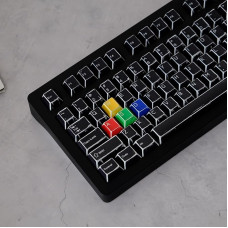 142 klavišų pasirinktiniai PBT klavišų dangteliai Dye Sub Black Manga klavišų dangtelių rinkinys tinka 61/64/87/104/108 Cherry Mx jungikliams Mechaninė klaviatūra