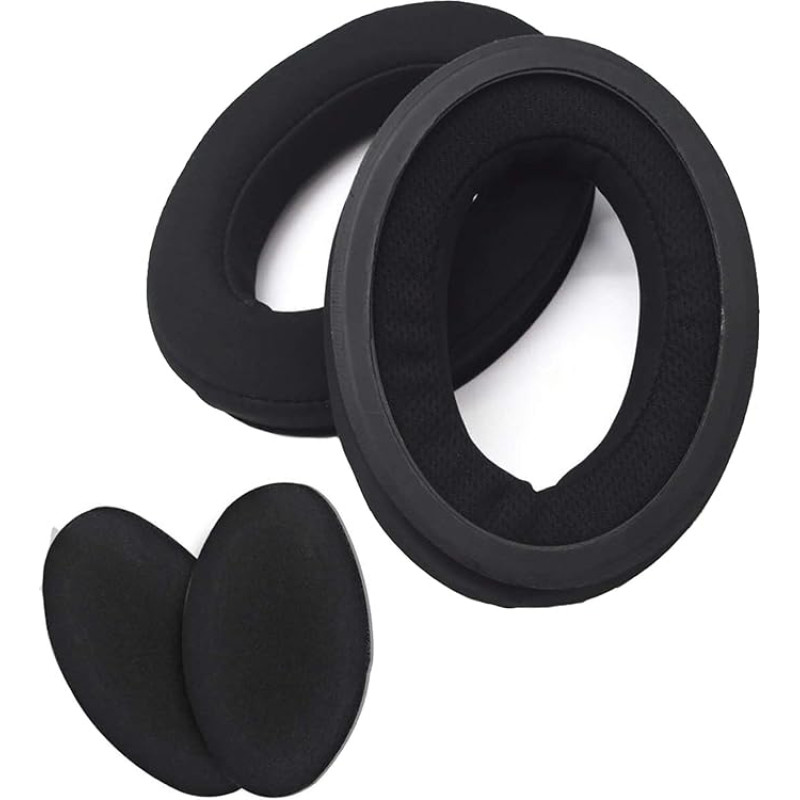 HD515 Replacement Ear Pads for Sennheiser HD598, HD598SE, HD598CS, HD515, HD55, HD595, HD558, PC360 Headphones (Lamy Velours Black Earpad)