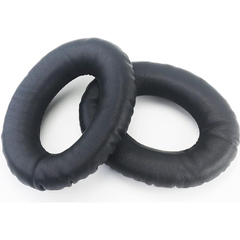 Softer Leather Replacement Ear Pads Compatible with Bose QC25, QC35, QC35 ii, QC45, QC15, QC2, AE2, Soundlink Headphones Sheepskin Leather Memory Foam Ear Pads