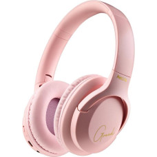 NGS ARTICA GREED PINK - Supra-aural Wireless Headphones, Compatible with Bluetooth Technology, Lightweight and Foldable, Built-in Microphone, 40 Hours Battery Life, Pink