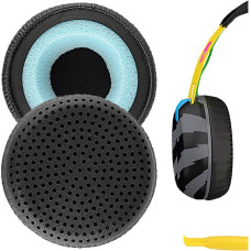 Geekria QuickFit Ersatz-Ohrpolster für Skullcandy Grind Bluetooth-Kopfhörer, Ohrpolster, Headset-Ohrpolster, Ohrmuscheln, Reparaturteile (schwarz)