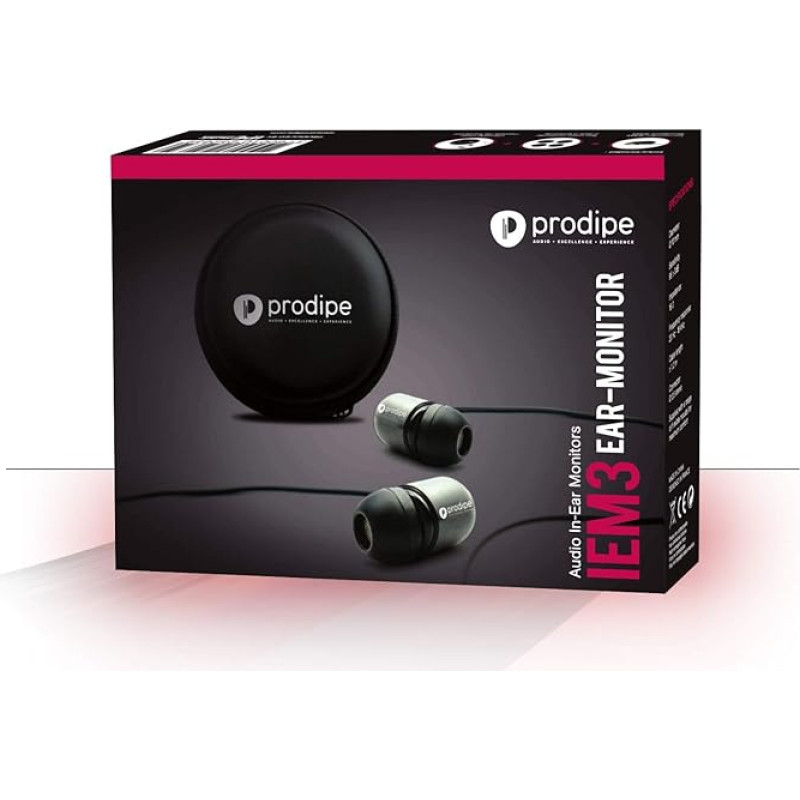 Prodipe IEM-3 professionelle Monitoring In-Ear-Kopfhörer