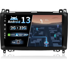 joyx JOYX Android 10 Double DIN Car Radio for Benz Viano/Sprinter/Freightliner Sprinter/W906 Head Unit Navigation Free Camera Canbus Microphone 9 Inch 2G + 32G Support DAB 4G BT5.0 SWC WiFi