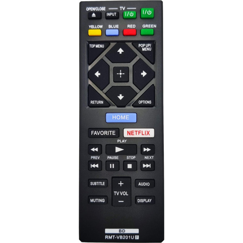 Leankle Remote Control RMT-VB201U for Sony Disc Player BDP-BX150, BDP-BX350, BDP-BX370, BDP-BX550, BDP-BX650, BDP-S1500, BDP-S1700, BDP-S2500, BDP-S2900, BDP-S3500 BDP-S3, BDP700, BDP-S4500, BDP-S5500