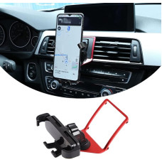 DIYUCAR Car Phone Holder Mount Holder for BMW 1 2 3 4 Series F20 F21 F22 F23 F30 F31 F34 F32 F33 F36 2013-2019 (Red)