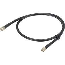 sourcing map 60cm Black Coaxial Cable 240 Type SMA Male to SMA Male Low Loss Coaxial Cable 1 Pack